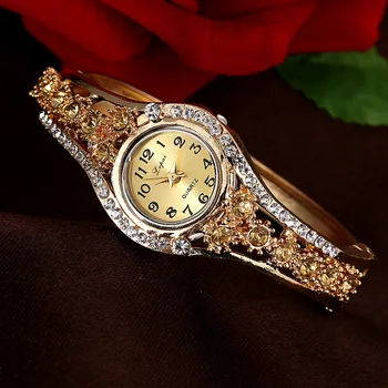 Femei Rochie de Lux Ceasuri Ceas de mână de Moda Stras Eleganta Doamnelor Brățară de sex Feminin Rotund Ceas Cuarț Ceas Женские часы