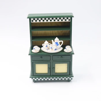 A01-X069 copii cadouri pentru copii de Jucarie 1:12 Păpuși mini Mobilier in Miniatura rement accesorii Papusa de lemn cu două sertare 1buc