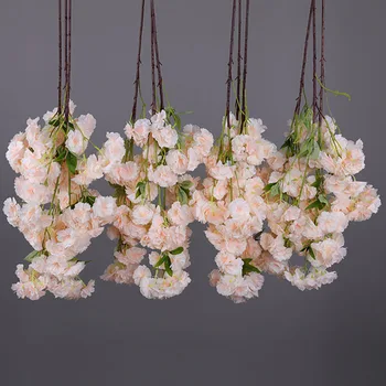 Flori Artificiale Inginerie, De Amenajare A Teritoriului Criptare Cherry Blossom Arc Ramuri De Nunta Casa De Interior Partid Decor Plafon