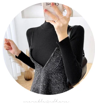 Moda Franceza Femei-Tweed 2 Bucata Set Nou De Toamna Tricotate Pulover Topuri + V-Neck Sling Rochie A-Line Mini Costum