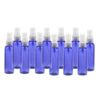 12x 60 ml Sticla cu Pulverizator de Spray Goale de Plastic pentru Machiaj Parfum Lichid Pompa