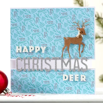 Panalisacraft cerb de crăciun tăiere de metal moare 2020 noel kerst navidad natal scrapbooking Album Carte de Hârtie Ambarcațiuni Relief