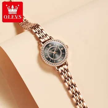 OLEVS Femei Uita-te la Top Brand de Lux Doamnelor Casual, Ceasuri de mână Plasă de Curea Cuarț Pentru Femei Reloj Mujer Montre Femme 5508