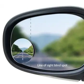 2pc Blind Spot Mirror 360 de Grade HD Pentru Masina Inversa Fara rama Ultrasubtire cu Unghi Larg Rotund Convex Oglinda retrovizoare Accesorii Auto