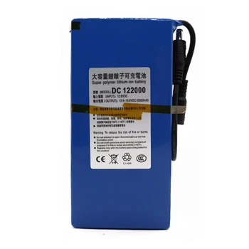 Noi, de Înaltă Calitate Super-Portabil Reîncărcabilă Litiu-ion Baterie 12V DC 20000mAh Cu UE Plug 12.6 v 20Ah acumulator+incarcator
