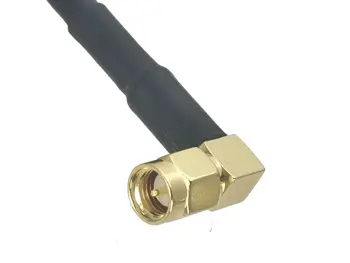 1buc RG58 BNC plug de sex Masculin să-SMA Male Plug Conector unghi Drept RF Coaxial Jumper Cablu Coadă 4inch~20M