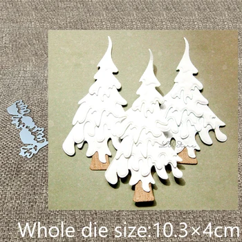 Noul Design Craft din Metal stencil mucegai Moare de Tăiere zăpadă copac de pin decor album mor reduceri Album Carte de Hârtie Ambarcațiuni Relief