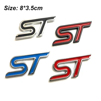 3D ST Linie de metal grila Fata cu emblema logo-ul lateral insigna decor Creativ spate emblema portbagaj autocolant Accesorii coafura