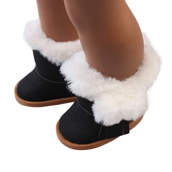 Papusa Vore Papusa De Plus Iarna Zapada Ghete De 18 Inch Păpușă Jucărie Cu Fermoar Ține De Cald Pantofi Pentru Băiat Fată Păpuși Cadou De Crăciun Pentru Copii
