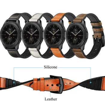 Piele Curea din Silicon Pentru Samsung Galaxy Watch 3 Band Brățară Sport Activ 2 Viteze S3 46mm22mm Brățări Brățară de ceas inteligent