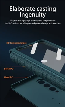 Fontul este 9H Sticla Pentru Samsung Galaxy Z Fold 3 Caz Pentru Galaxy Z 2 Ori Caz Balama Membrană de Protecție Integrată Aplicabilă