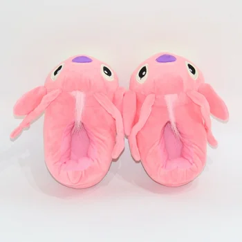 Disney Lilo Stitch Pluș, Papuci de casă Anime Pantofi de Pluș Desene animate Bumbac Papuci de Interior pentru Copii Boy Fata Cupluri Pantofi Cald Iarna