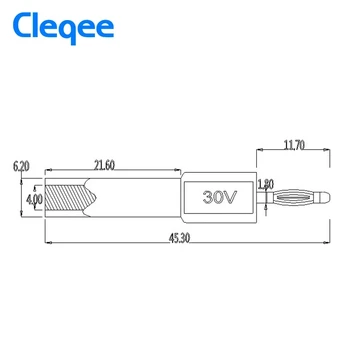 Cleqee P7020 2 buc/Set 2mm Male la 4mm sex Feminin, Mufa Jack pentru Difuzor de Testare Sonde Converter Conectori Accesorii 30V 10A