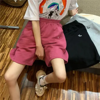 Vara Nou Curcubeu de Imprimare T-shirt, pantaloni Scurți cu Talie Înaltă Costum de Sport de sex Feminin coreeană de Moda Casual Acasă Costum pentru Femei pantaloni Scurți Set