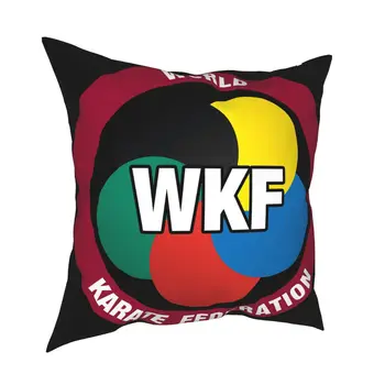 Noul Karate Wkf Liga Mondială Logo Barbati Marimea S M L Xl 2Xl 3Xl Wom Multe Culori petrecere a timpului Liber față de Pernă Acoperă