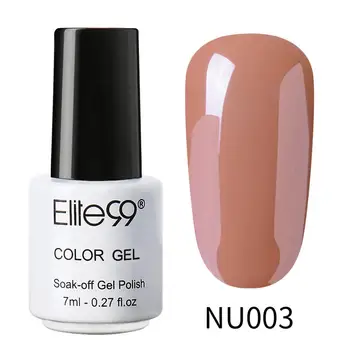 Elite99 7ML Culoare Nud Serie Lac Gel Lac Pure Culori Semi-Permanente Email Gel de Unghii Vernis de Sus Strat de Baza de Unghii Primer