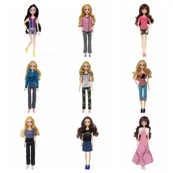 Haine de moda Set pentru Papusa Barbie Tinute Camasa Rochie Suspensor Fusta Pantaloni 1/6 BJD Papusi Accesorii Copii Jucarii pentru Fete DIY