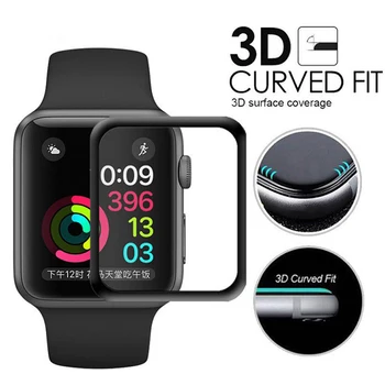 3D Curbat Film Pentru Apple Watch Seria 7 41mm / 45mm Smartwatch Acoperire Completă Dovada Zero Ecran Protector iWatch Accesorii