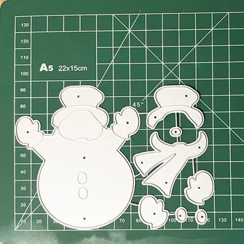 Noul om de Zăpadă de Tăiere de Metal Moare Stencil Album pentru Luare de Card Album Decorative Manual DIY Ambarcațiuni de Hârtie