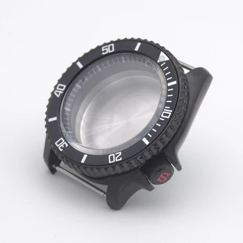 41mm Ceasul Seiko Caz SKX007 SKX009 Caz cu inel de Oțel se potrivesc 4R35 4R36 NH35 NH36 Mișcarea de Moda bezel Caz Safir de Sticlă