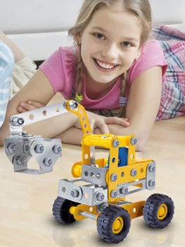 3D DIY Inginerie Vehicel Mașină de temelie Pentru Camion Oraș Casă de Blocuri Technic Jucărie Pentru Băieți Copii Jucării