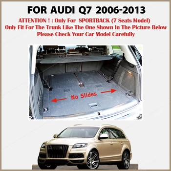 Portbagaj mat pentru Audi Q7 Șapte locuri 2006 2007 2008 2009 2010 2011 -de Linie de Mărfuri Covor Piese de Interior Accesorii Capac