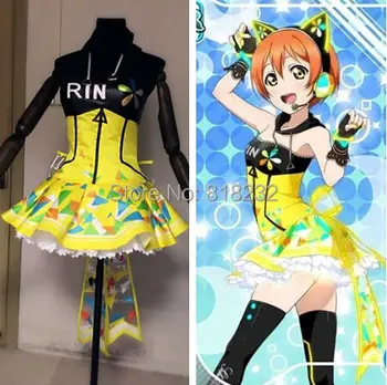 Dragoste Imagini De Scoala Idol Proiect Cyber Jocuri Video Hoshizora Rin Lumina Aluneca Tee Dress Uniform Costum Cosplay Anime Costume