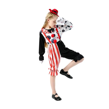 Băieți Fete Amuzant Clovn De Circ Uniformă Obraznic Costum De Clovn Pentru Petrecerea De Halloween Rochie Fancy