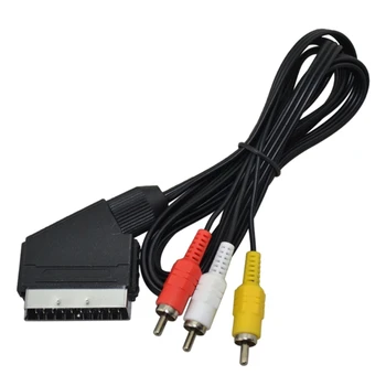 C1FB de Înaltă Calitate 1.8 m/6Feet RGB Scart La 3 RCA Audio-Video Cablu Pentru NES Pentru FC