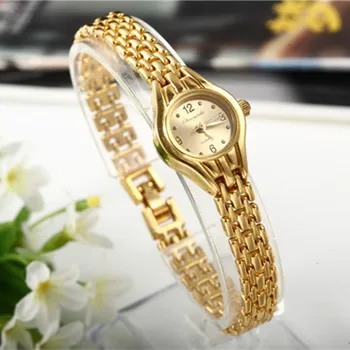 Femei Brățară Ceas Mujer De Aur Relojes Mici Dial Cuarț De Agrement Popular Ceas Oră De Sex Feminin Doamnelor Elegante Ceasuri Ceas