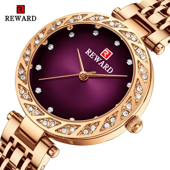 RECOMPENSA Nouă Femei Ceasuri de Brand de Top Impermeabil Ceas Doamnelor Moda de Lux din Oțel Inoxidabil Cuarț Ceas de mână Relogio Feminino