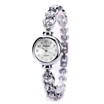 Doamnelor Elegante Ceasuri de mana pentru Femei Bratara Pietre Analog Cuarț Ceas de Femei Cristal Mic Cadran Ceas Reloj
