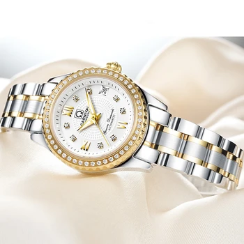 CARNAVALUL de Brand de Lux Mecanice Ceas Pentru Femei Doamnelor Impermeabil Cristal Safir Automată Ceas de Ceas Relogio Feminino