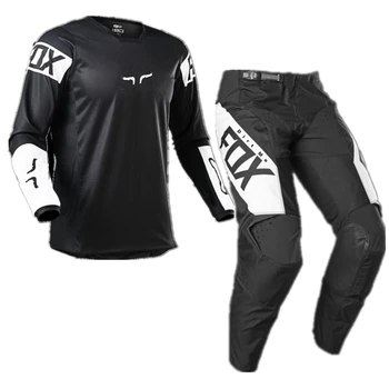 2021 noul MX ATV 360 Jersey & Pant Combo Negru UTV ATV MX Motocross Dirtbike Gear Set Costum de Curse