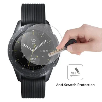 Uita-te la Ecran Protector de Sticla Pentru Samsung Galaxy Watch 42mm 46mm Sticla Punctul Acoperire de Protecție Anti-Explozie Viziona Filmul
