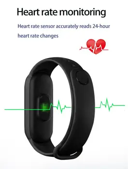 20190120404rong li de Fitness Brățară Bărbați Femei Tracker Sport Band Pedometru Heart Rate Monitor de Presiune sanguina Watchband