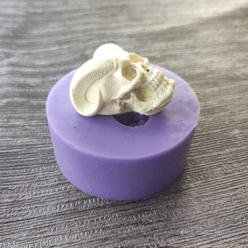 94PF 3D Twin Snakes Craniu Mucegai Silicon Rășină Epoxidică DIY Decorare de Luare de Săpun Melt Rasina Polimer Argilă Decor Acasă