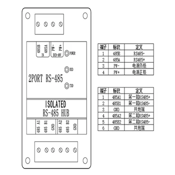 2PORT RS-485 RS485 repetor amplificator industrial fotoelectric amplificator de semnal de protecție la trăsnet și anti-in