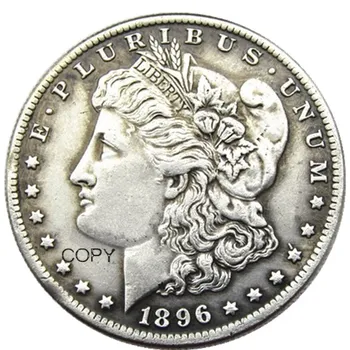 NE 1896 Morgan Dolar de Argint Placat cu Copia Fisei