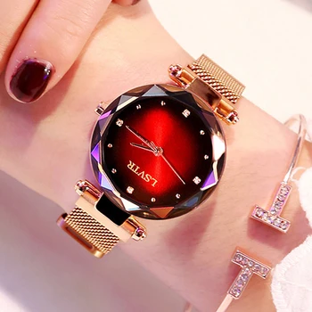 2022 Ceas de Moda pentru Femei de Lux a Crescut de Aur Doamnelor Ceasuri Magnet Impermeabil Ceas relogio feminino zegarek damski Cadou Soției
