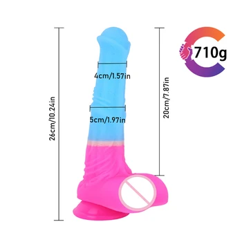 MultiColor Vibrator Realist Penisului pentru Femei Mari Anal Plug G Spot Pula Mare Pe Curea Realiste Penis Adult Jucarii Sexuale Pentru Femei Anus