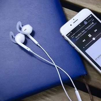 Capac de silicon Pernuțele pentru Căști Caz pentru Apple iphone X 8 7 6 Plus 5 5S SE Căști Earpods Auricular Ureche Aripi Cârlig Capac Cu suport