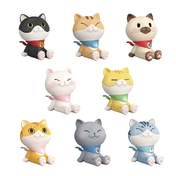 Anime Original TaTa Pisica Mobil Suport Orb Cutie Ghici Sac De Desene Animate De Acțiune Figura Jucării Kawaii Desktop Model De Papusa De Colectie