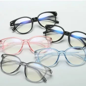 2022 Moda ochelari Rama de Ochelari Femei Lumina Albastra Anti-Blocare Bărbați Vintage Rotund Jocurilor pe Calculator Ochelari, rame de Ochelari