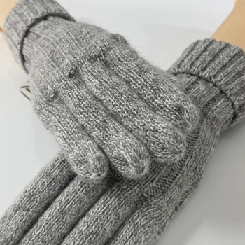 2021 noi de iarna de moda Europene lână tricot trei piese de culoare solidă capota cald pălărie de lână eșarfă mănuși set pentru barbati