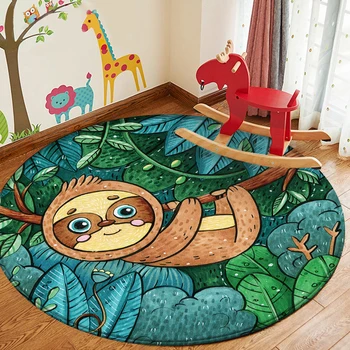 Țapiș De Chambre Alfombra Infantil Desene animate Panda Tur Covorul коврик для туалетаMat Flanel Covor Moale Covor Copii Play Mat