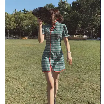 Cheongsam Versiune Îmbunătățită Stil Chinezesc Sub-rochie 2022 Primavara-Vara Noua Republica China Retro Fată Temperament Firstlove Rochie