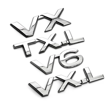 V6 VX VXL TXL TX-L VX-L de Metal Aliaj de Zinc de Styling Auto Retehnologizare Insigna Emblema 3D Autocolant de Descărcare de gestiune Capacitatea de a Marca Pentru Toyota Prado