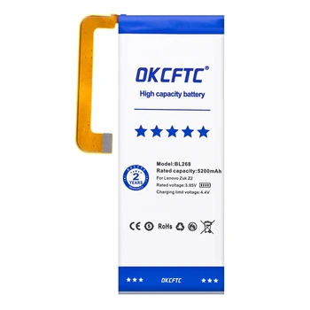 Original OKCFTC Baterie BL268 Pentru Lenovo ZUK Z2 5200mAh Telefon Mobil de înlocuire Baterii de Înaltă Calitate cu instrumente de Cadouri