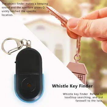 Mini Anti-a pierdut Fluierul Key Finder de Alarma Wireless Smart Tag Cheie Breloc Localizare Tracker Sunet de Fluier LED Lucruri Tracker